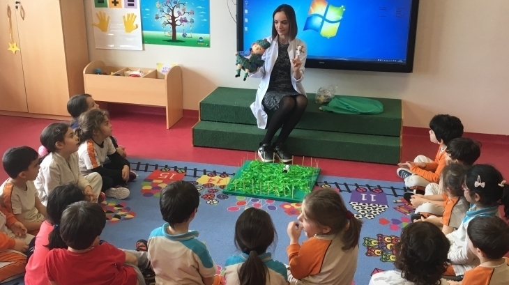 Çekmeköy Okyanus Koleji Okul Öncesi Yıldızlar Grubu Öğrencileri Bilingual Dersinde…