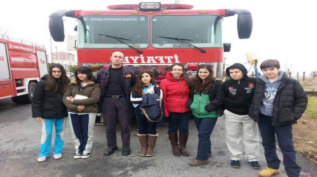 Eko Team Öğrencileri, Bahçeşehir İtfaiyesi'nde