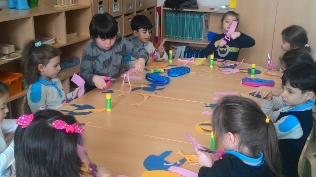Eryaman Okul Öncesi Güneş Grubu Öğrencileri Sanat Etkinliğinde