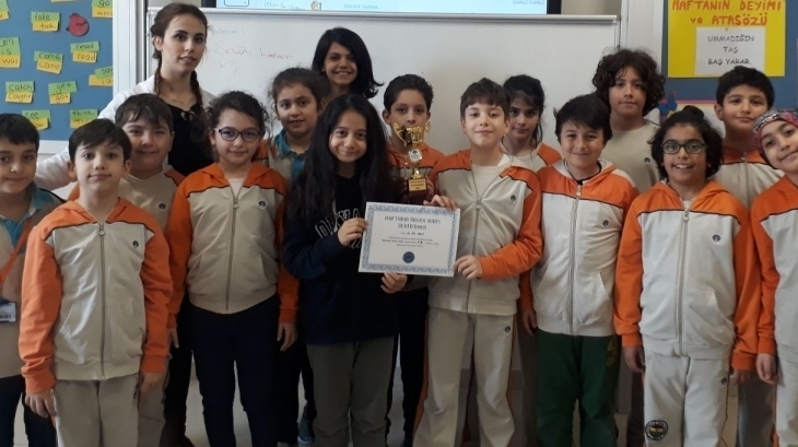 Eryaman Okyanus Koleji İlkokul Kademesi Haftanın Örnek Sınıfı 4-B Oldu