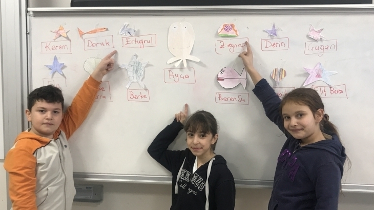 Eryaman Okyanus Koleji Öğrencileri İngilizce Dersinde “Symmetrical Sea Creatures” Etkinliğinde
