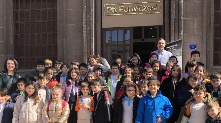 Eryaman Okyanus Koleji Öğrencileri PTT Pul Müzesinde