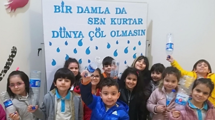 Eryaman Okyanus Koleji Okul Öncesi Kademesi 22 Mart Dünya Su Gününü Coşkuyla Kutladı