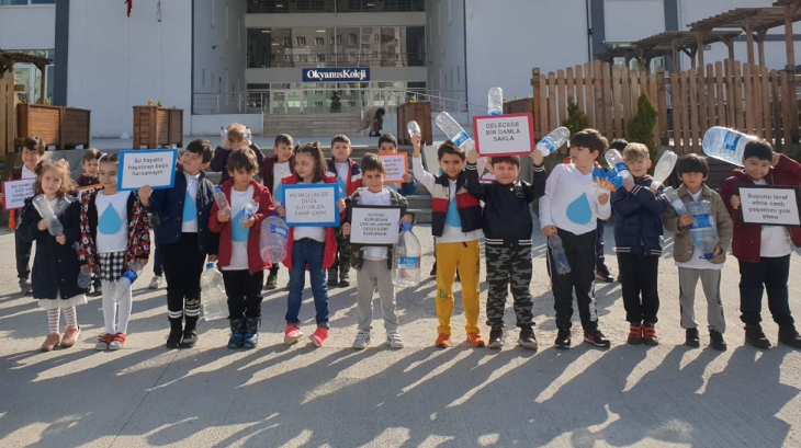 Eryaman Okyanus Koleji Okul Öncesi Kademesi 22 Mart Dünya Su Gününü Coşkuyla Kutladı