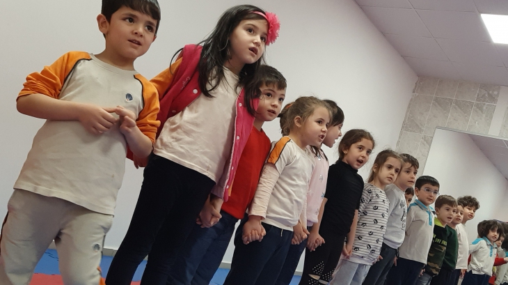 Eryaman Okyanus Koleji Okul Öncesi Kademesi  ilgi ve Yetenek Kulübü gösteri provalari tüm hızıyla devam ediyor
