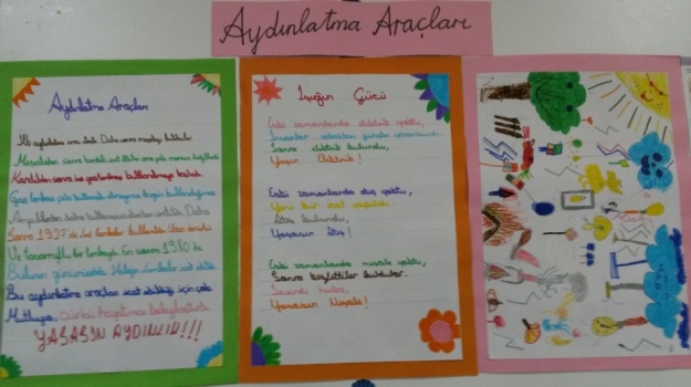 Avcılar Okyanus Koleji İlkokulu'nda “Geçmişten Günümüze Aydınlatma Araçları” Çalışması