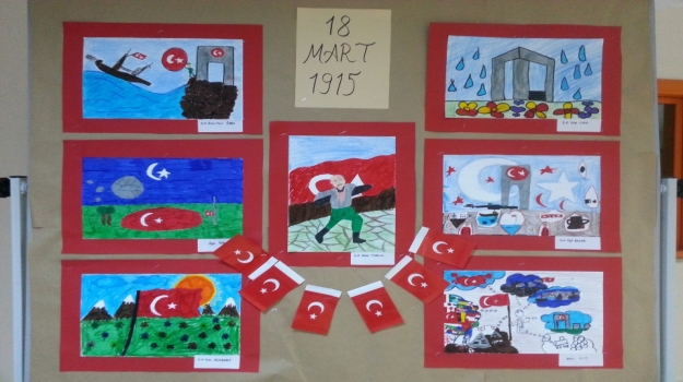 Güneşli Okyanus'ta Çanakkale Konulu Resim Sergisi
