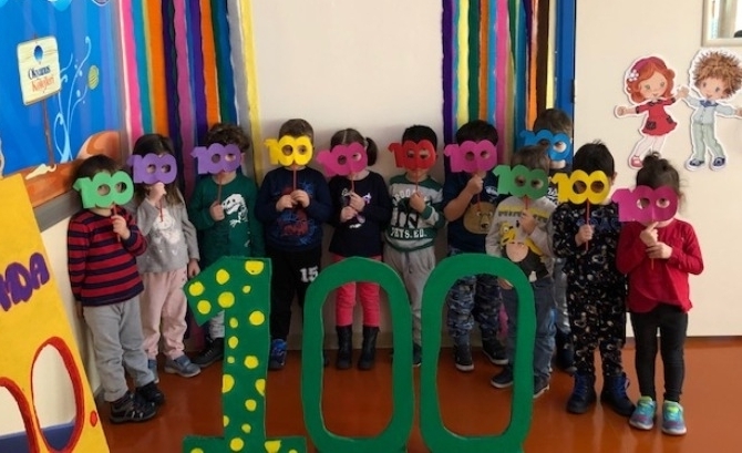 Güneşli Okyanus Koleji Okul Öncesi Öğrencileri 100. Gün Partisinde