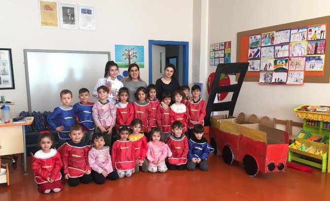 Güneşli Okyanus Koleji Okul Öncesi Gökkuşağı Grubu Bİlingual Dersinde