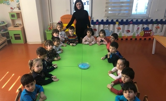 Güneşli Okyanus Koleji Okul Öncesi Çiçekler Grubu Aile Katılım Etkinliğinde