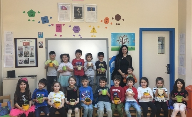 Güneşli Okyanus Koleji Okul Öncesi Gezegenler Grubu Aile Katılımı Etkinliğinde