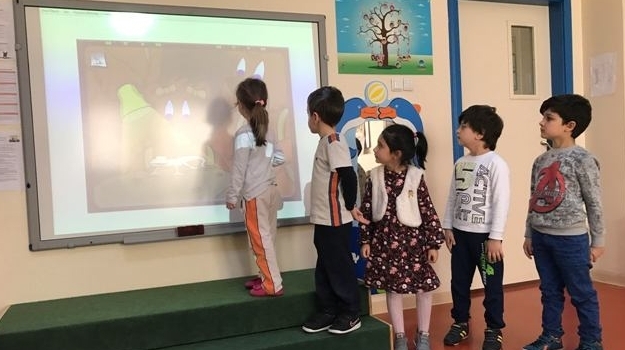 Güneşli Okyanus Koleji Okul Öncesi Gezegenler Grubu FastracKids Dersinde