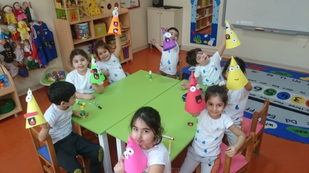 Güneşli Okyanus Koleji Okul Öncesi Gökkuşağı Grubu Sanat Etkinliğinde