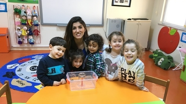 Güneşli Okyanus Koleji Okul Öncesi Rüzgarlar Grubu Fen Doğa Etkinliği Yapıyor