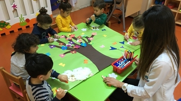 Güneşli Okyanus Koleji Okul Öncesi Rüzgarlar Grubu İlkbahar Mevsimini Öğreniyor