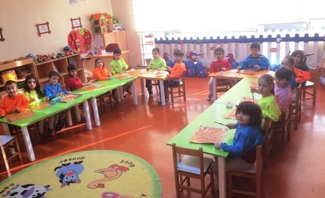 Güneşli Okyanus Koleji Okul Öncesi Yıldızlar Grubu Sanat Etkinliğinde