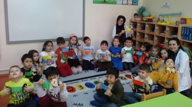 Güneşli Okyanus Koleji Okul Öncesi Yıldızlar Grubu Bilingual Dersinde