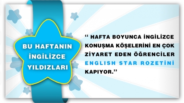 Haftanın İngilizce Yıldızları (5 / 9 Mart)