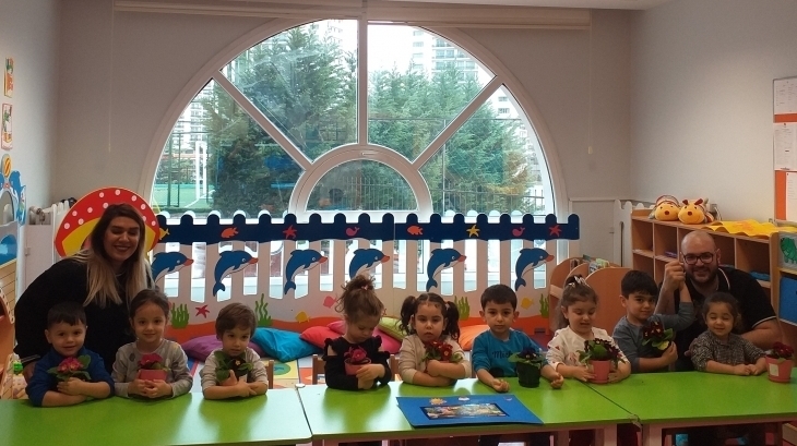 Halkalı Okul Öncesi Çiçekler Grubu  Aile Katılımı Etkinliğinde
