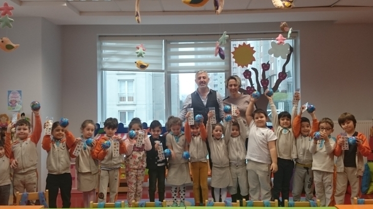 Halkalı Okul Öncesi Yıldızlar Grubu Öğrencileri Aile Katılım Etkinliğinde.