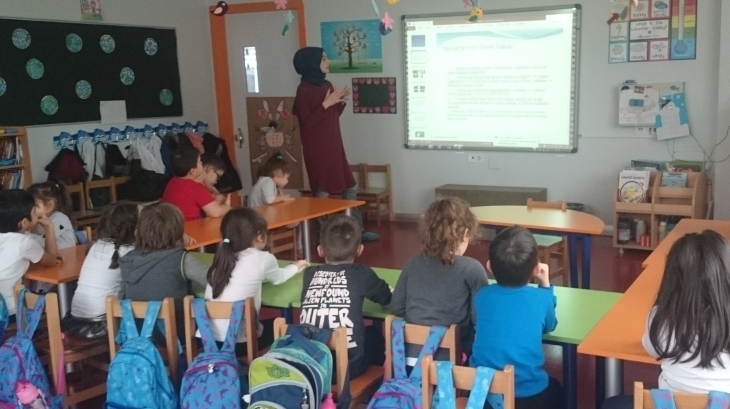 Halkalı Okul Öncesi Yıldızlar Grubu Öğrencileri Aile Katılımı Etkinliğinde.