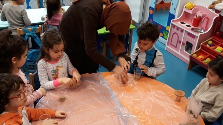 Halkalı Okul Öncesi  Yunuslar Grubu Öğrencileri Aile Katılımı Etkinliğinde
