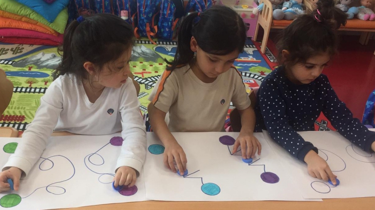 Halkalı Okyanus Koleji Okul Öncesi Yıldızlar Grubu Egzersiz Yapıyor.