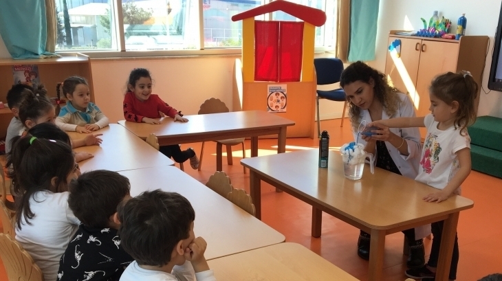İnciler Sınıfı “Yağmur Bulutları” Deneyi Yaptı