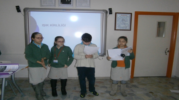 4. Sınıflar'ın "Işık Kirliliği" Sunumu