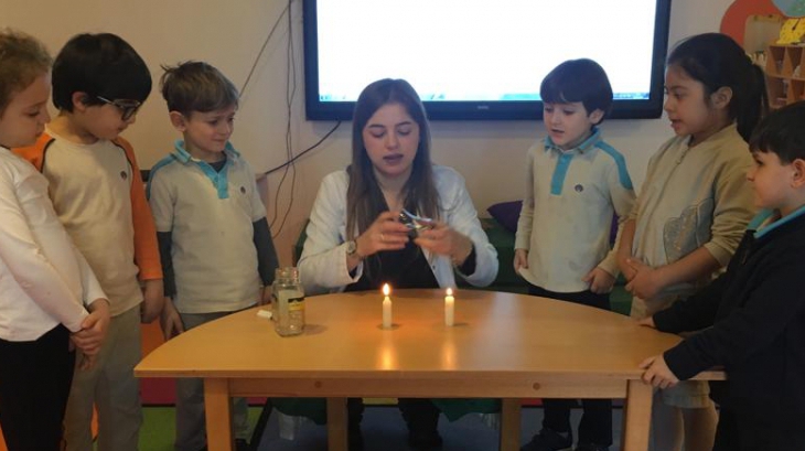 Kemerburgaz Okyanus Koleji Yıldızlar Grubu Science Etkinliğinde