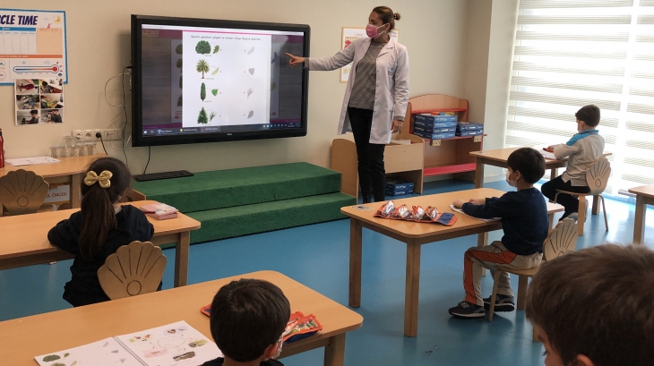 Mavişehir Okyanus Koleji Okul öncesi öğrenciler Orman Haftası etkinlikleri