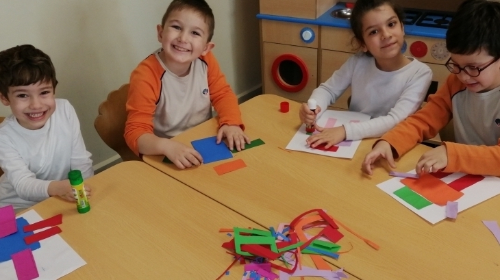 Mavişehir Okyanus Koleji Okul Öncesi Balıklar Grubu Sanat Etkinliğinde