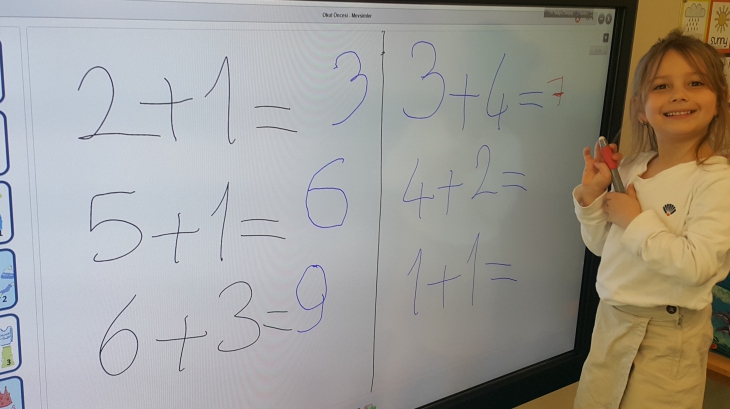 Mavişehir Okyanus Koleji Okul Öncesi Yıldızlar Grubu Matematik Etkinliklerinde