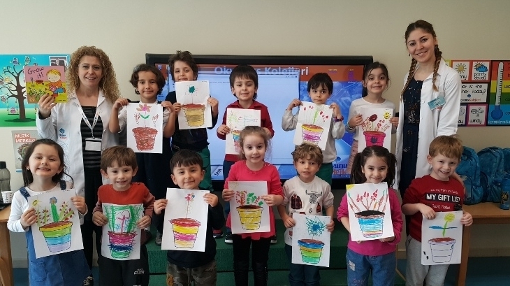 Mavişehir Okyanus Koleji Okul Öncesi Yunuslar Grubu İngilizce Dersinde