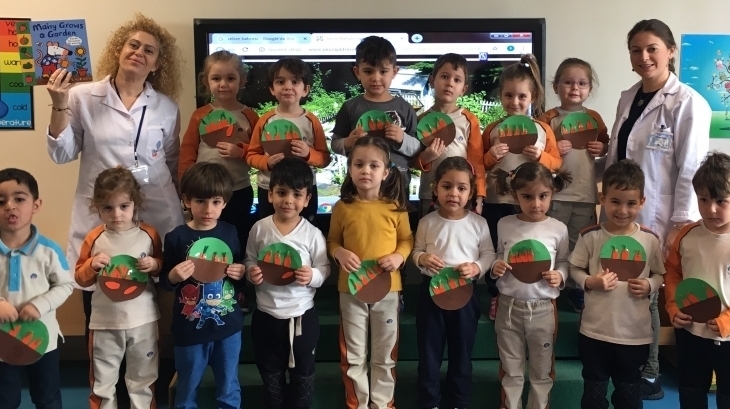 Mavişehir Okyanus Koleji Okul Öncesi Yunuslar Grubu İngilizce Dersinde