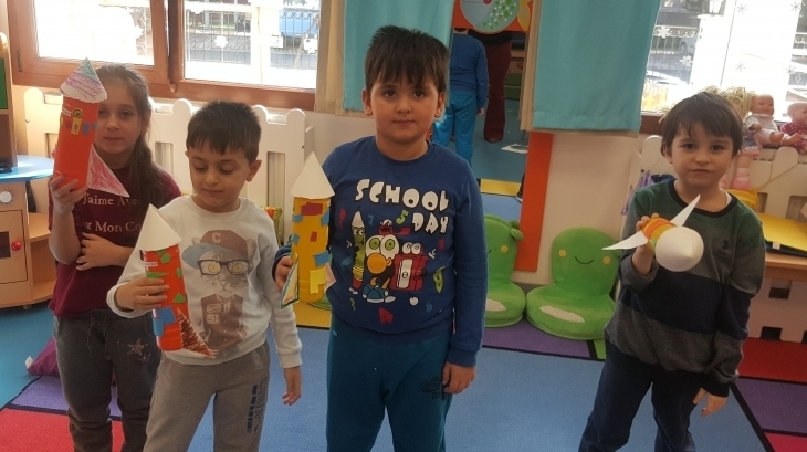Mimarsinan Okyanus Koleji Okul Öncesi Gökkuşağı Grubu Sanat Etkinliğinde
