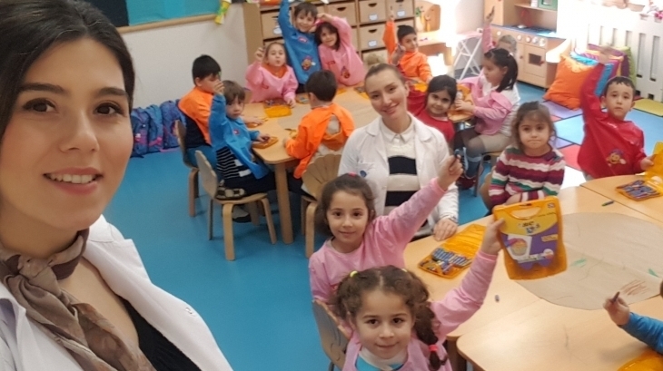Mimarsinan Okyanus Koleji Okul Öncesi Gökkuşağı Grubu İngilizce Bilingual Dersinde