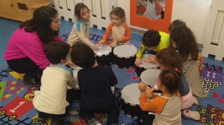 Mimarsinan Okyanus Koleji Okul Öncesi Mercanlar Grubu Müzik Etkinliğinde