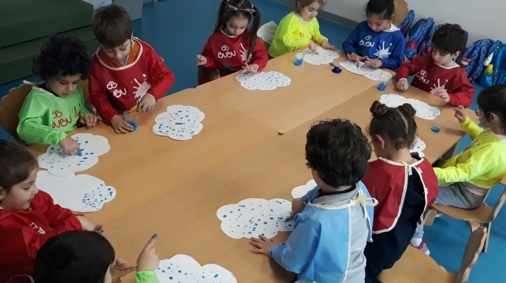 Mimarsinan Okyanus Koleji Okul Öncesi Mercanlar Grubu Sanat Etkinliğinde