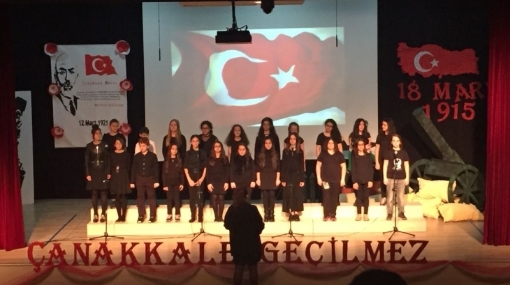 Mimarsinan Okyanus Kolejinde Çanakkale Zaferi ve Şehitleri Anma Programı