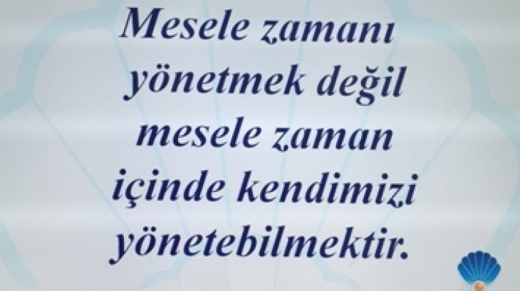 Nilüfer Kampüsünde Zaman Yönetimi Semineri