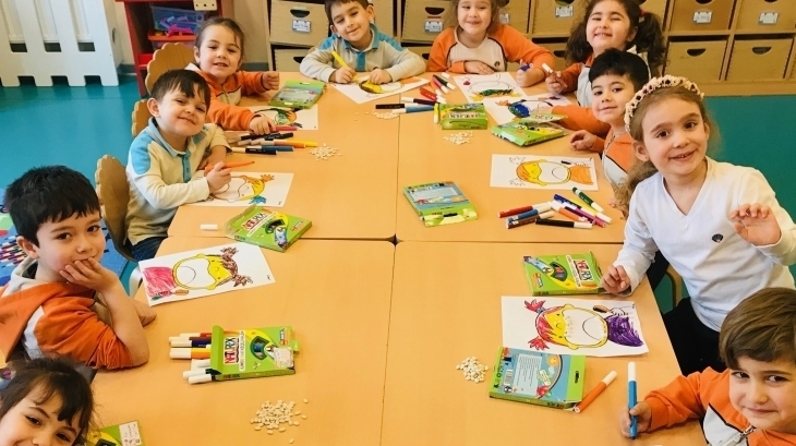 Nilüfer Okyanus Koleji Okul Öncesi Yunuslar Sınıfı Fen ve Matematik Dersinde