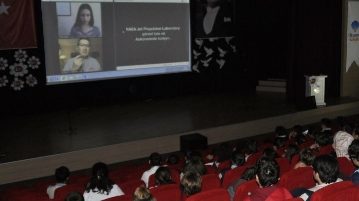 Nilüfer Okyanus Ortaokulu NASA ile Canlı Bağlantı Gerçekleştirdi