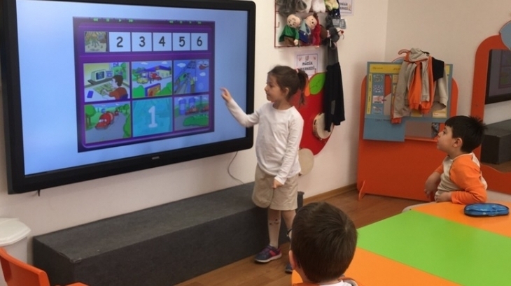 Okul Öncesi A Grubu Öğrencileri Fastrackids Dersinde