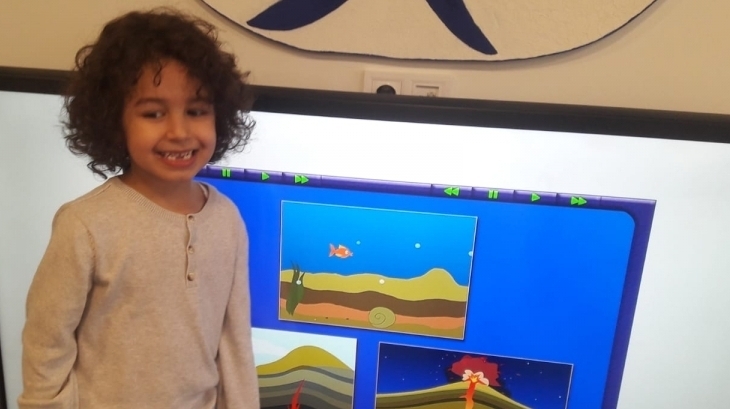 Okul Öncesi A Grubu Öğrencileri Fastrackids Dersinde,