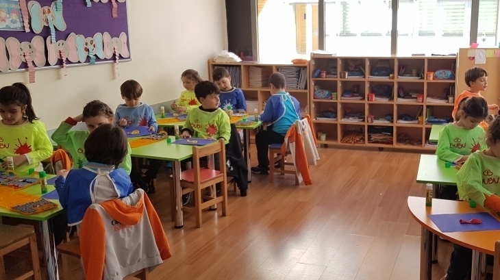 Okul Öncesi Bulutlar Sınıfı Sanat Etkinliğinde