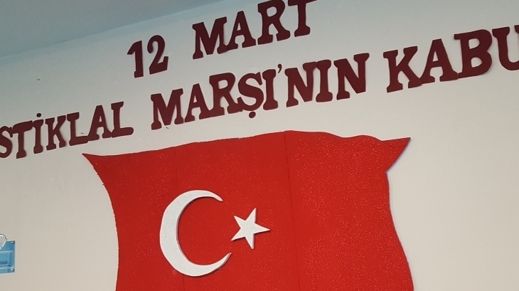 Okul Öncesi Gezegenler Sınıfı İstiklal Marşının Kabul Törenine Katıldı.