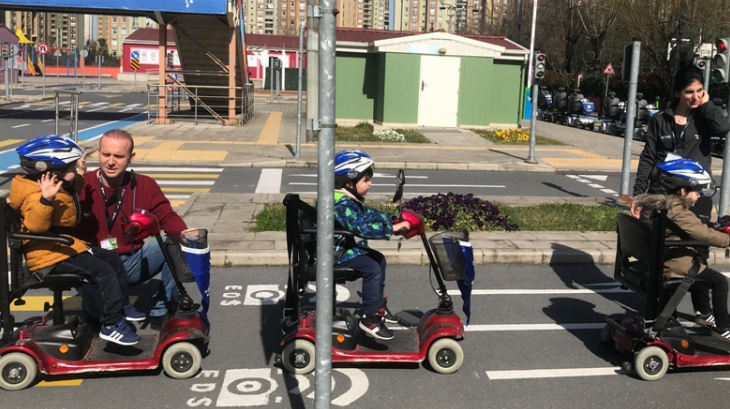 Okul Öncesi Yunuslar & Deniz Yıldızı Grubu Öğrencileri Çocuk Trafik Eğitim Parkında