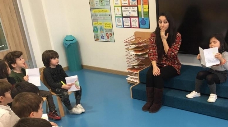 Okul Öncesi Yunuslar Grubu Öğrencileri Drama Dersinde
