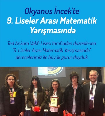 Okyanus İncek'te 9. Liseler Arası Matematik Yarışmasında